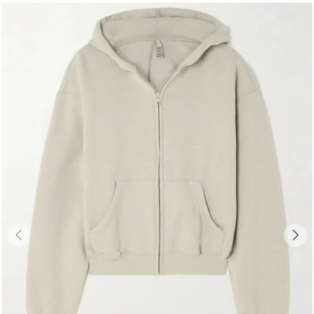 Cotton Fleece Zip Up Hoodie • SKIMS